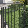 vidaXL Porte de Cl&ocirc;ture Gris 103 x 250 cm Acier enduit de poudre