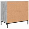 vidaXL Table de chevet Sonoma gris 63,5 x 36 x 61 cm Bois d'ing&eacute;nierie