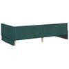 vidaXL Cadre de lit d'angle avec matelas Autre 2 pcs Vert tissu