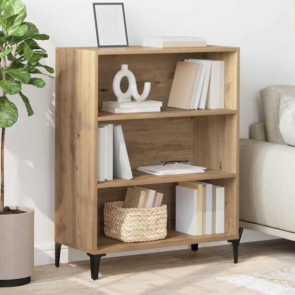 vidaXL Buffet Ch&ecirc;ne artisanal 69,5 x 32,5 x 90 cm Bois d'ing&eacute;nierie