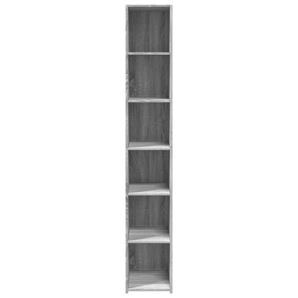 vidaXL Buffet haut sonoma gris 30x41x185 cm bois d'ing&eacute;nierie