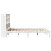 vidaXL Lit biblioth&egrave;que sans matelas blanc 120x190 cm bois pin massif