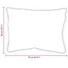 vidaXL Oreiller avec oreiller Blanc Coton et polyester