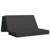 vidaXL Canap&eacute;-lit pliable 120 x 67 x 45 cm Gris fonc&eacute;