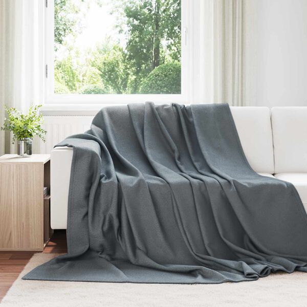vidaXL Jet&eacute; Gris fonc&eacute; 270 x 240 cm Toison