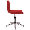vidaXL Chaises &agrave; manger pivotantes lot de 2 rouge bordeaux velours
