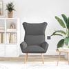 vidaXL fauteuil Gris fonc&eacute; 69 x 74 x 93 cm Tissu et Contreplaqu&eacute;
