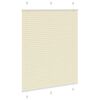 vidaXL Store pliss&eacute; cr&egrave;me 105x150cm largeur du tissu 104,4cm polyester