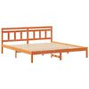 vidaXL Cadre de lit Marron 200 x 200 cm Pin massif