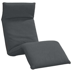 vidaXL Chaise longue pliante anthracite 175x54x8,5 cm tissu oxford