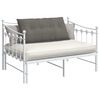 vidaXL Coussin de Dos Gris clair 100 x 50 cm Tissu en velours c&ocirc;tel&eacute;