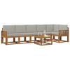 vidaXL Ensemble de canap&eacute;s d'ext&eacute;rieur 7 pcs Gris Naturel et Clair
