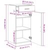 vidaXL Buffet gris b&eacute;ton 45x42,5x93 cm bois d'ing&eacute;nierie