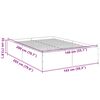 vidaXL Cadre de lit sans matelas gris b&eacute;ton 140x200 cm