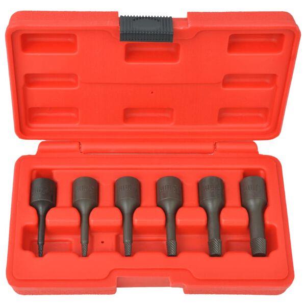 vidaXL Kit d'extracteurs de vis Acier 6 pi&egrave;ces