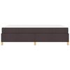 vidaXL Cadre de lit avec matelas Marron fonc&eacute; 140 x 190 cm tissu