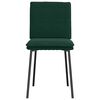 vidaXL Chaises &agrave; manger lot de 4 Vert fonc&eacute; Velours
