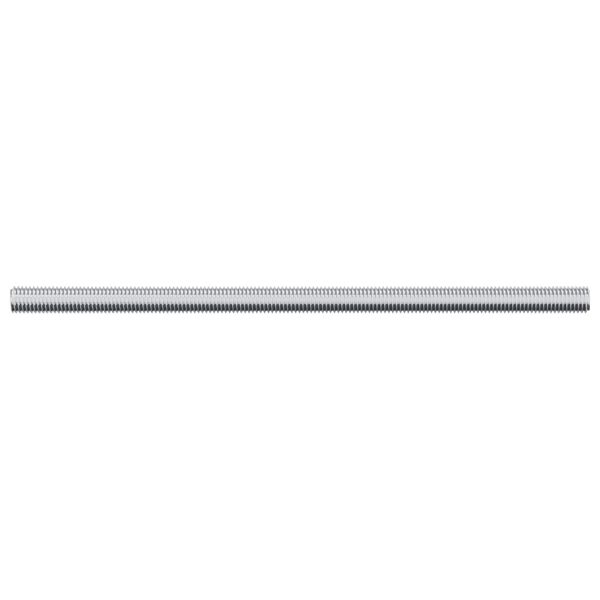 vidaXL Tige filet&eacute;e 2 pcs Argent&eacute; 6 x 120 mm Acier