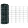 vidaXL Cl&ocirc;ture Euro avec poteau 10 x 0,4 m Acier recouvert de PVC Vert