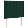 vidaXL Sommier &agrave; lattes de lit avec matelas Vert fonc&eacute; 90x200 cm