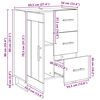 vidaXL Buffet avec tiroir Ch&ecirc;ne artisanal 69,5 x 34 x 90 cm