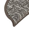 vidaXL Tapis de marches d'escalier 15 pcs Anthracite 56x17x3 cm