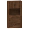 vidaXL Buffet haut Ch&ecirc;ne marron Bois d'ing&eacute;nierie