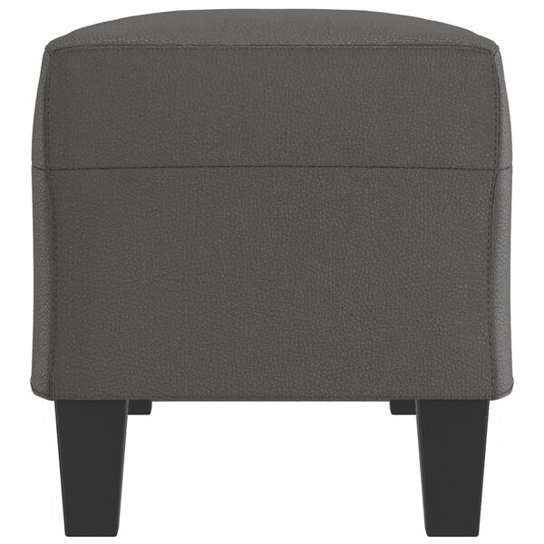 vidaXL Banc Gris 100x35x41 cm Similicuir