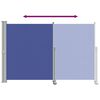 vidaXL Auvent lat&eacute;ral r&eacute;tractable de patio 160x300 cm Bleu