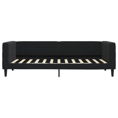 vidaXL Lit de repos noir 90x200 cm velours