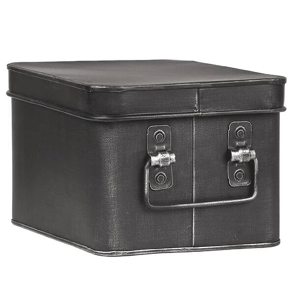 LABEL51 Bo&icirc;te de rangement Media 22x17x13 cm M Noir antique