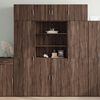 vidaXL Armoire de rangement ch&ecirc;ne brun 80x42,5x225cm bois d'ing&eacute;nierie