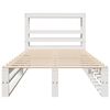 vidaXL Cadre de lit sans matelas blanc 75x190 cm bois de pin massif