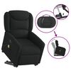 vidaXL Fauteuil inclinable de massage &eacute;lectrique Noir Tissu