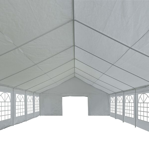 vidaXL Tente de rangement PE 5 x 10 m Gris