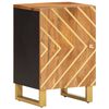 vidaXL Ensemble d'armoires de bain 4 pcs marron noir bois de manguier