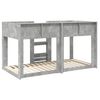 vidaXL Lit Superpos&eacute; pour Enfants Gris b&eacute;ton 90 x 190 cm