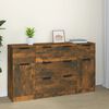 vidaXL Ensemble de buffets 3 pcs ch&ecirc;ne fum&eacute; bois d'ing&eacute;nierie