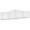 vidaXL Paniers &agrave; gabions arqu&eacute;s 12 pcs 300x30x60/80 cm Fer galvanis&eacute;