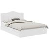 vidaXL Lit de Rangement Blanc 160 x 200 cm Bois d'ing&eacute;nierie