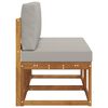 vidaXL 2 Pi&egrave;ce Sofa de milieu ext&eacute;rieur Bois d'Acacia Massif Naturel