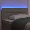 vidaXL T&ecirc;te de lit LED avec des lumi&egrave;res &agrave; LED Taupe 100 cm Polyester