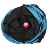 vidaXL Tunnel pour chats à 4 voies Noir et bleu 25 cm Polyester
