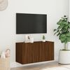 vidaXL Meuble TV mural ch&ecirc;ne marron 80x30x41 cm