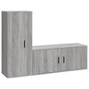 vidaXL Ensemble de meubles TV 2 pcs Sonoma gris Bois d'ing&eacute;nierie