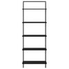 vidaXL &Eacute;tag&egrave;re Ch&ecirc;ne noir 60 x 24 x 168 cm Bois d'ing&eacute;nierie