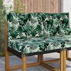 vidaXL Coussin de canap&eacute; d'ext&eacute;rieur 2 pcs Motif feuille Polyester