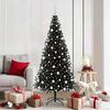 vidaXL Sapin de No&euml;l avec 300 LED avec support Noir 180 cm PVC