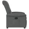 vidaXL Fauteuil inclinable Gris fonc&eacute; Tissu