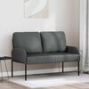 vidaXL Canap&eacute;s avec coussin 110cm Gris fonc&eacute; Contreplaqu&eacute;